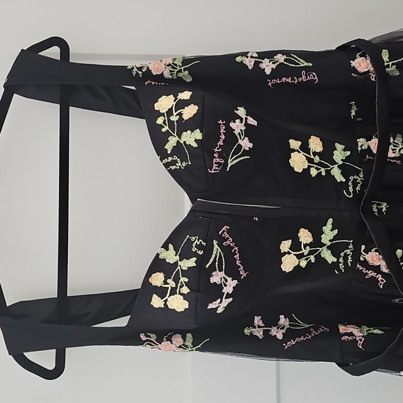 Floral Dress With Embroidery Sleeveless Formal Tulle Gown Size 20W - Picture 3 of 15